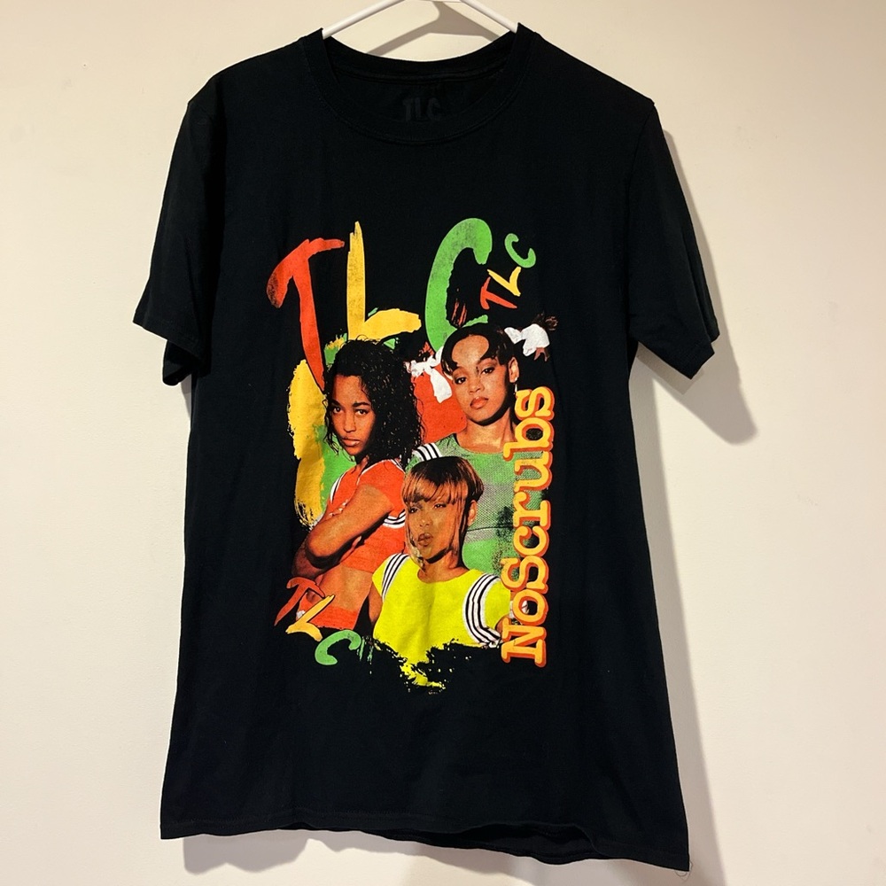 Y2K TLC “No Scrubs” T-Shirt 100% Cotton‎ Size Medium Unisex